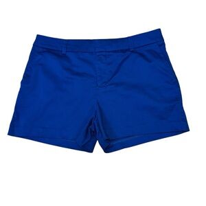 VENUS Women's Size 6 Chino Shorts Royal Blue Flat Front 3 In. Inseam Cruise Wear